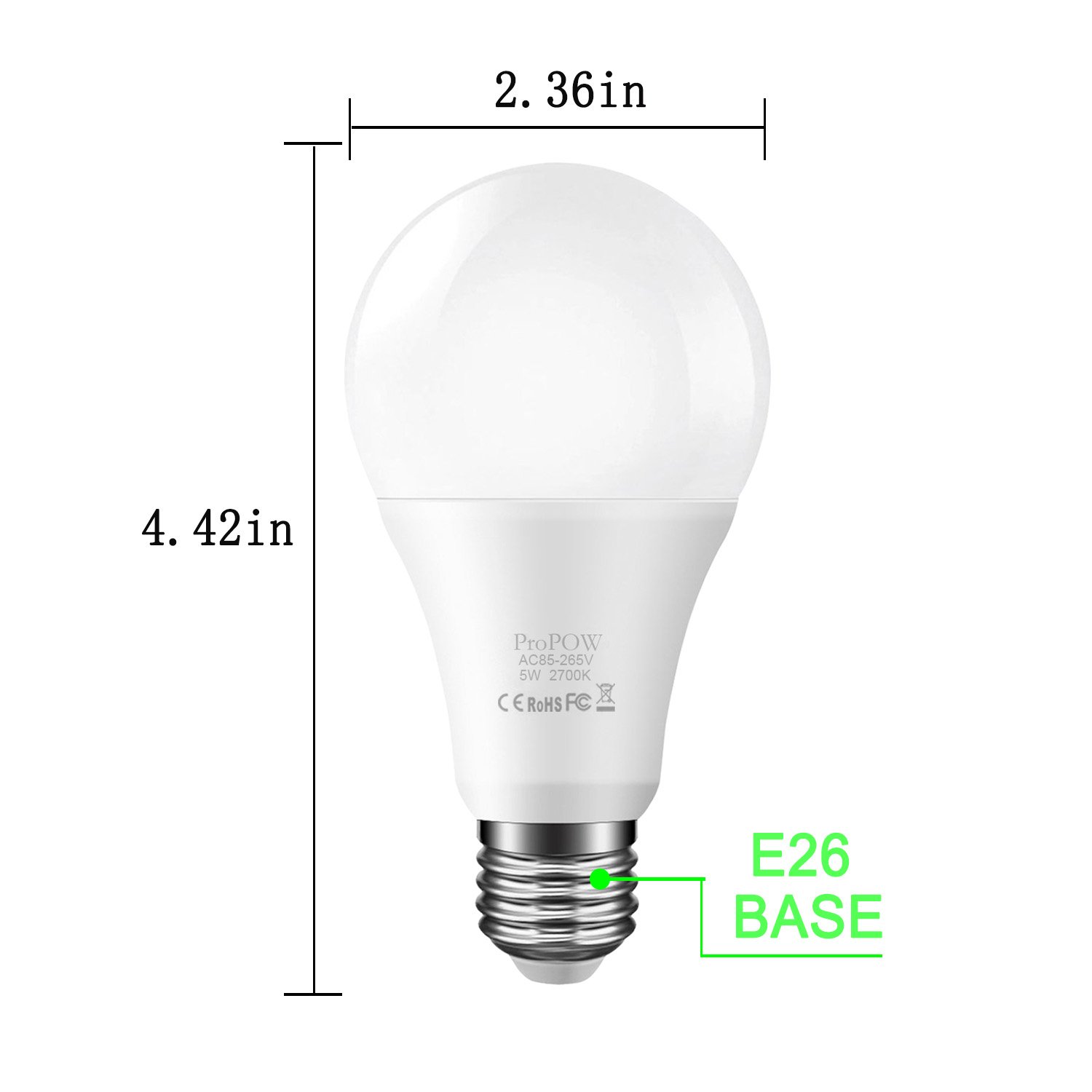 Amazon.co.jp: ProPOW 夕暮れから夜明けまでの電球、センサーLED電球